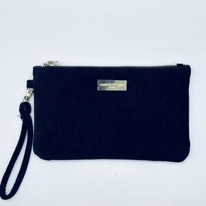 Adrienne Vittadini Black Clutch with Gold Detail. Very Nice!